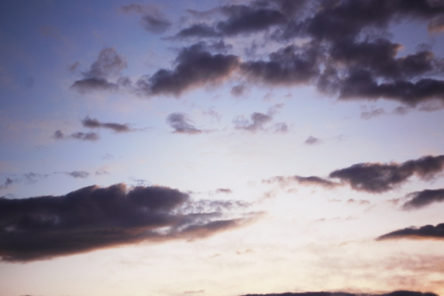 soku_02870.jpg :: 自然 風景 空 雲 夕日 夕焼け 日没 