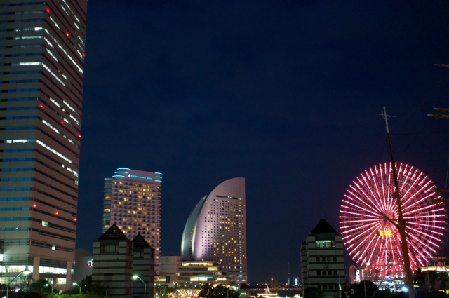 soku_05032.jpg :: raw 建築 建造物 夜景 観覧車 