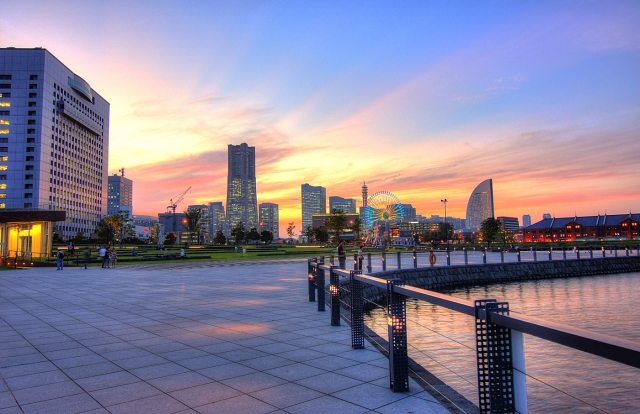 soku_05319.jpg :: 横浜 赤レンガ倉庫 建築 建造物 港湾 夜景 HDR 