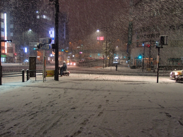 soku_09098.jpg :: 九段下 風景 自然 雪景色 東京大雪 