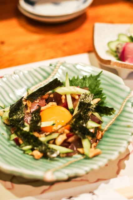 soku_09168.jpg :: 食べ物 和食 刺身 鯖のカルパッチョ風 