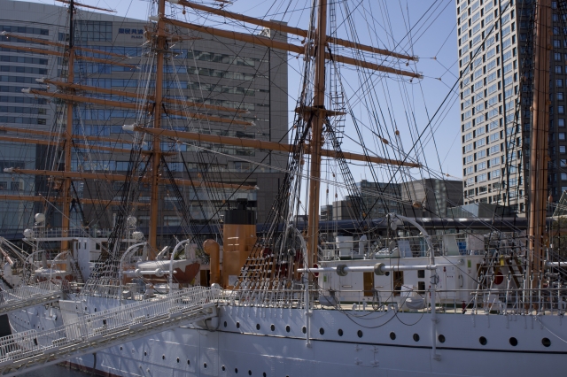 soku_09760.jpg :: NEX7_2 乗り物 交通 船 帆船 日本丸 横浜みなと博物館 