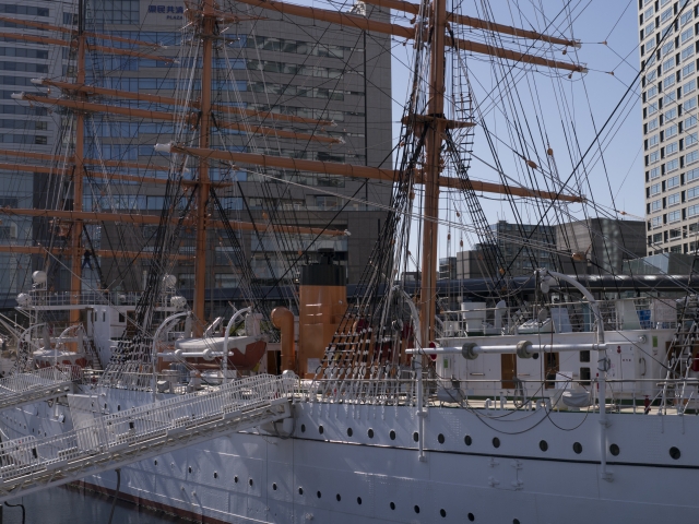 soku_09761.jpg :: GX1_2 乗り物 交通 船 帆船 日本丸 横浜みなと博物館 