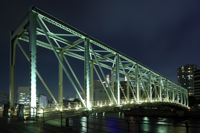 soku_09920.jpg :: 建築 建造物 橋 夜景 