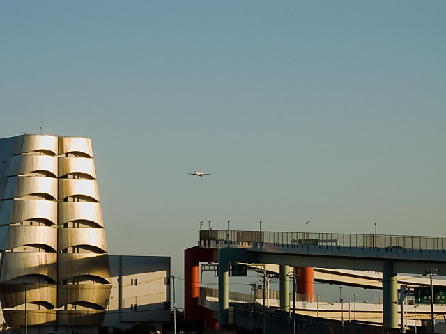 soku_09933.jpg :: 飛行機 浮島公園 アクアライン入り口 