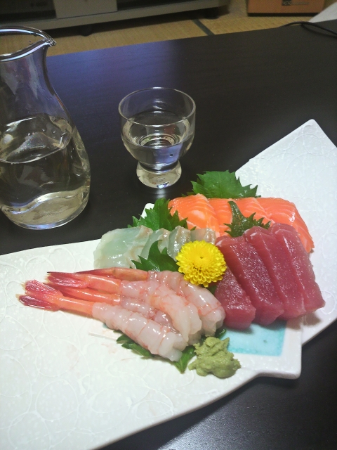 soku_09954.jpg :: 食べ物 和食 刺身 飲み物 ドリンク 酒 日本酒 