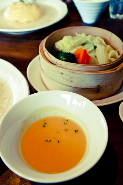 soku_10073.jpg :: 食べ物 昼食 ランチ 中華 スープ 