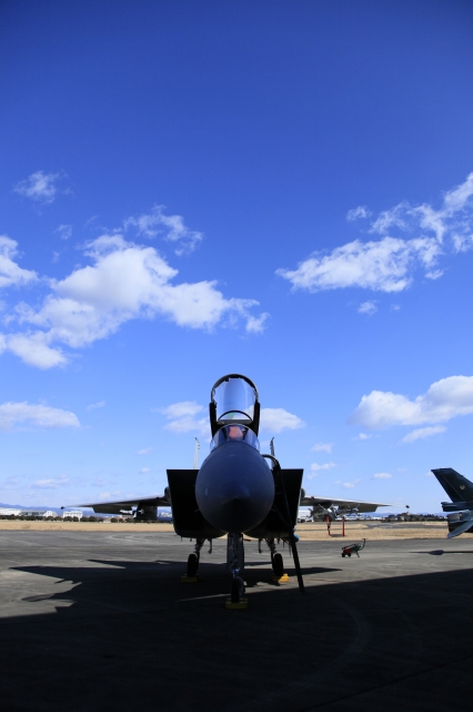 soku_10629.jpg :: 乗り物 交通 航空機 飛行機 戦闘機 F.15J 航空自衛隊浜松基地 現用戦闘機展示 