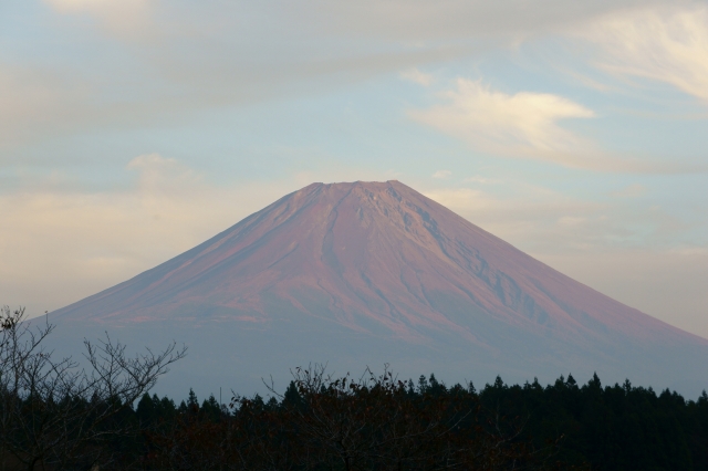 soku_10990.jpg :: 風景 自然 山 富士山 赤富士 
