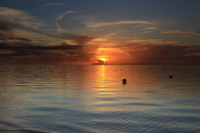 soku_11576.jpg :: 風景 自然 空 夕日 夕焼け 日没 