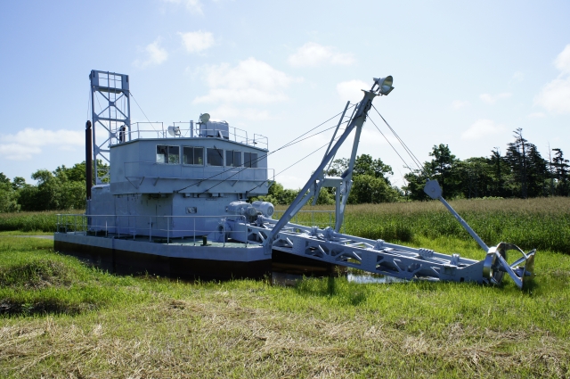 soku_11585.jpg :: 乗り物 交通 自動車 重機 掘削機 削岩機 泥炭掘削機 