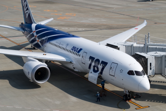 soku_11771.jpg :: 風景 街並み 空港 乗り物 交通 航空機 飛行機 B.787 