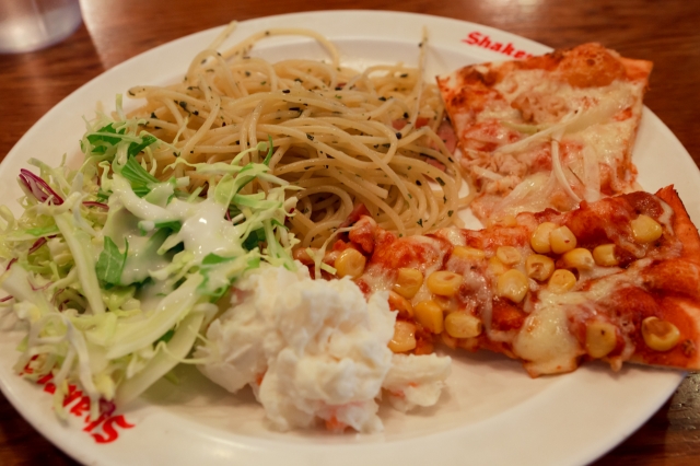 soku_12015.jpg :: 食べ物 麺類 スパゲティ パスタ ピザ 高カロリー食 