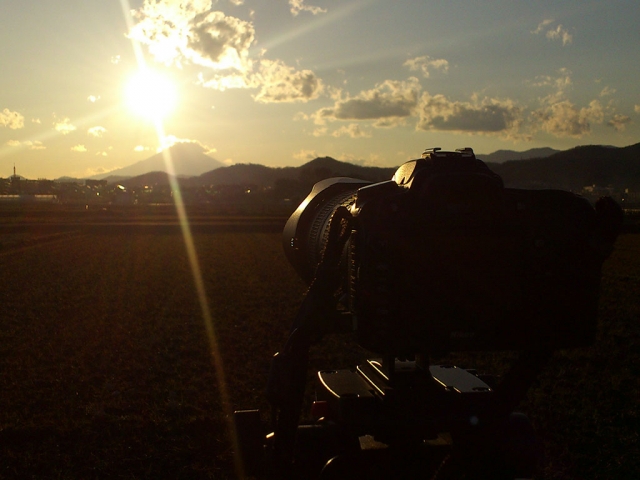 soku_13259.jpg :: 風景 自然 空 夕日 夕焼け 日没 