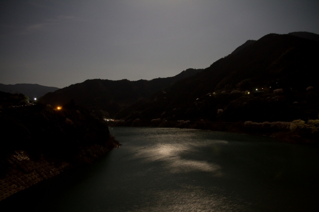 soku_14802.jpg :: 風景 夜景 月夜 ダム湖 
