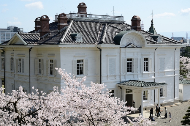 soku_15563.jpg :: 植物 花 桜 サクラ 建築 建造物 歴史的建造物 