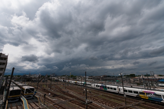 soku_15577.jpg :: 三鷹ヤード 鉄分 空 雲 