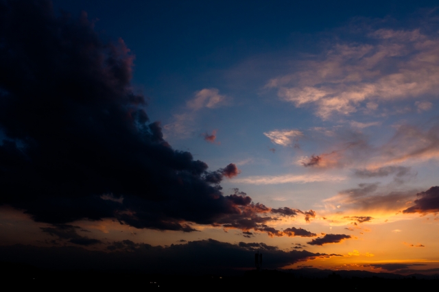 soku_16217.jpg :: 夕焼け 空 雲 