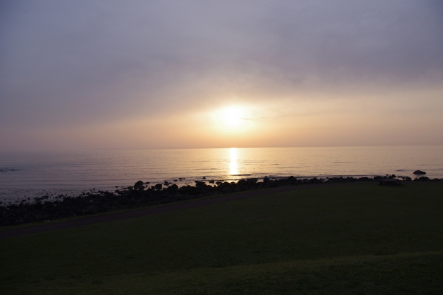 soku_16667.jpg :: 風景 自然 空 夕日 夕焼け 日没 