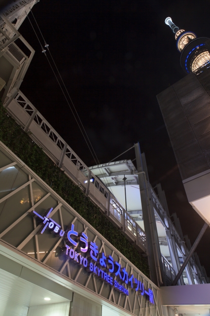 soku_16730.jpg :: 建築 建造物 塔 タワー 東京スカイツリー 夜景 