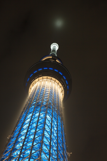 soku_16737.jpg :: 建築 建造物 塔 タワー 東京スカイツリー ライトアップ 夜景 