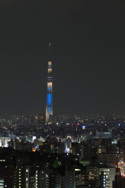 soku_17141.jpg :: 建築 建造物 塔 タワー 東京スカイツリー ライトアップ 夜景 