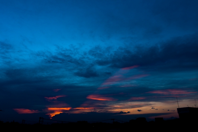 soku_17455.jpg :: 空 夕焼け 雲 