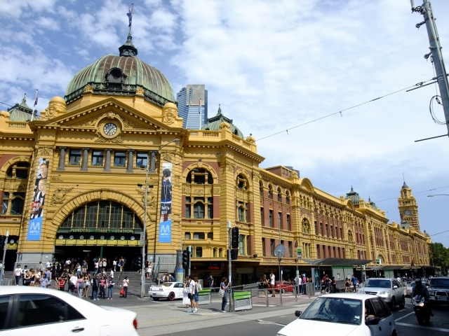soku_17714.jpg :: オーストラリア メルボルン フリンダースストリート駅 風景 街並み 都市の風景 外国 