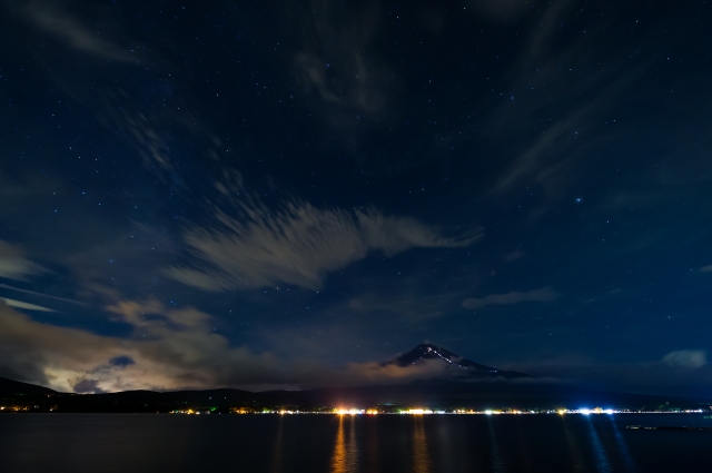 soku_19021.jpg :: 風景 自然 山 富士山 夜景 