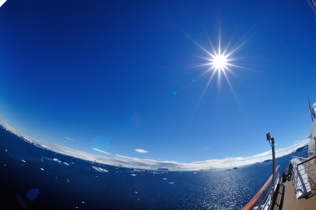 soku_20375.jpg :: 風景 自然 空 青空 antarctica 魚眼レンズ フィッシュアイ 