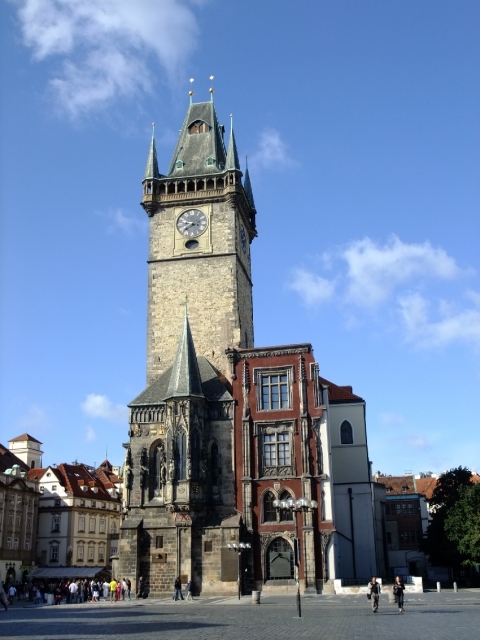 soku_21041.jpg :: プラハ ヴァーツラフ広場 旧市庁舎 建築 建造物 歴史的建造物 外国 