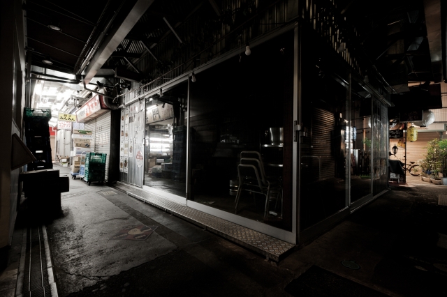 soku_21085.jpg :: 夜景 都市の風景 吉祥寺 ハモニカ横丁 深夜 