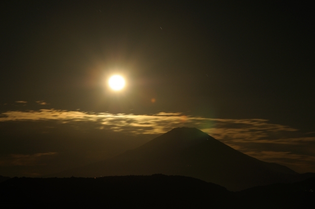 soku_21132.jpg :: 風景 自然 天体 月 山 富士山 