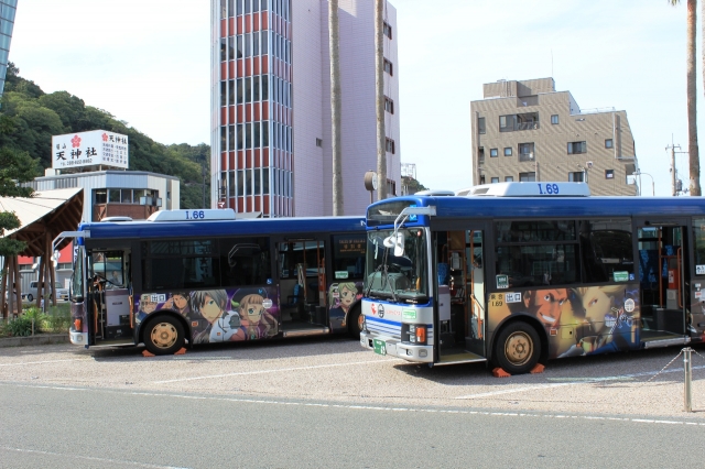 soku_21403.jpg :: 乗り物 交通 自動車 バス ラッピング 徳島市交通局 