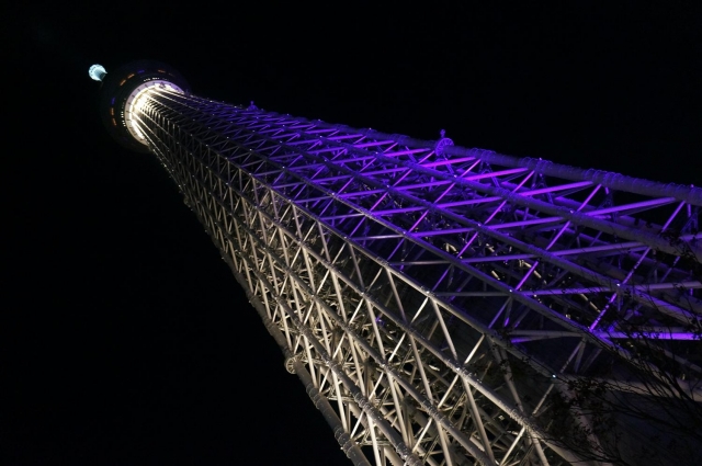 soku_21571.jpg :: 建築 建造物 塔 タワー 東京スカイツリー 夜景 