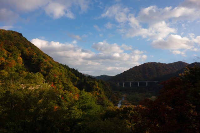soku_21947.jpg :: 風景 自然 山 建築 建造物 橋 
