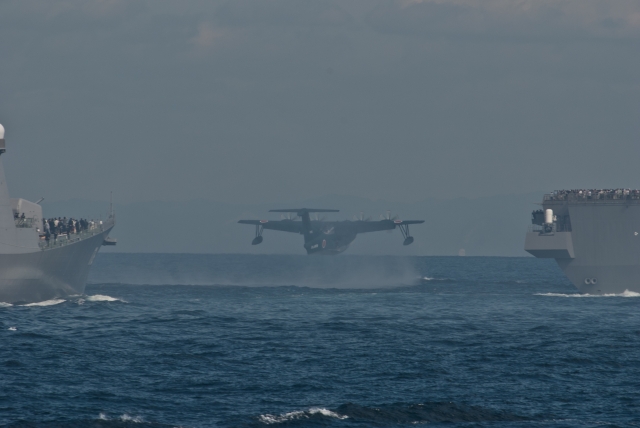 soku_25260.jpg :: 島嶼防衛 US.2 救難飛行艇 着水 