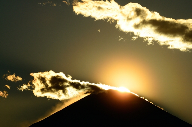 soku_26112.jpg :: 風景 自然 山 富士山 ダイヤモンド富士 