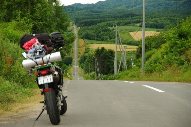 soku_27942.jpg :: バイク 風景 ジェットコースターの路 DR.Z400SM 