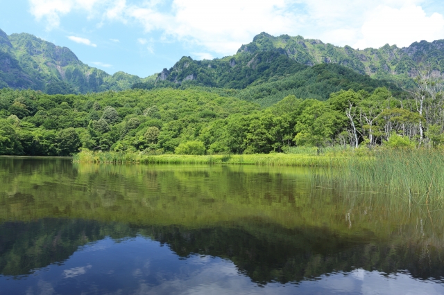 soku_27954.jpg :: 風景 自然 山 湖 水面反射 