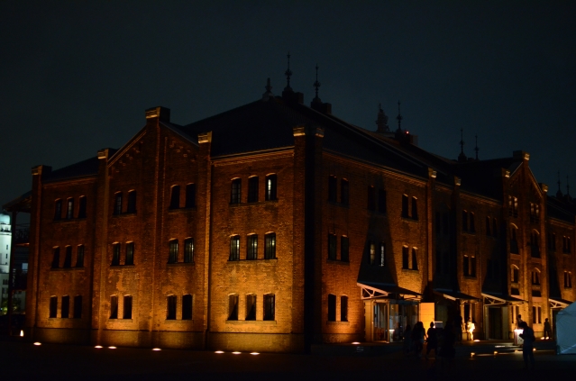 soku_29177.jpg :: 建築 建造物 歴史的建築物 赤レンガ倉庫のライトアップ 