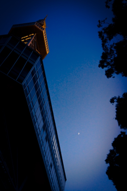 soku_29456.jpg :: 建築 建造物 塔 タワー 札幌テレビ塔 風景 自然 空 マジックアワー 残照 