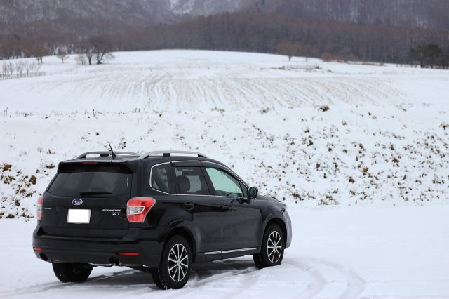 soku_29483.jpg :: 風景 自然 雪景色 ドライブ 車 4WD 