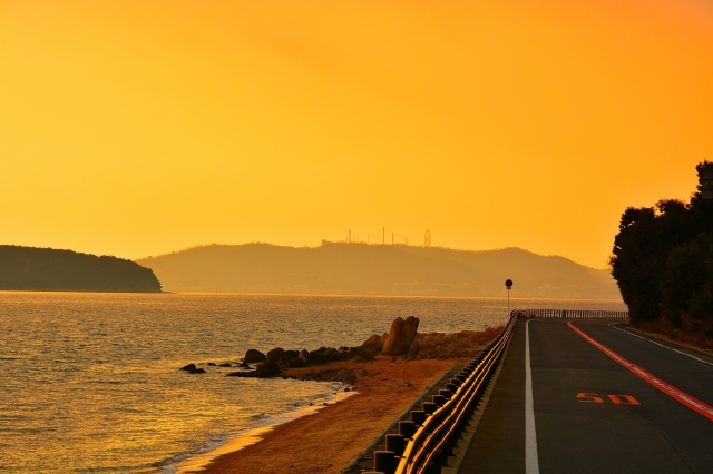 soku_29635.jpg :: 風景 自然 海 空 夕焼け 