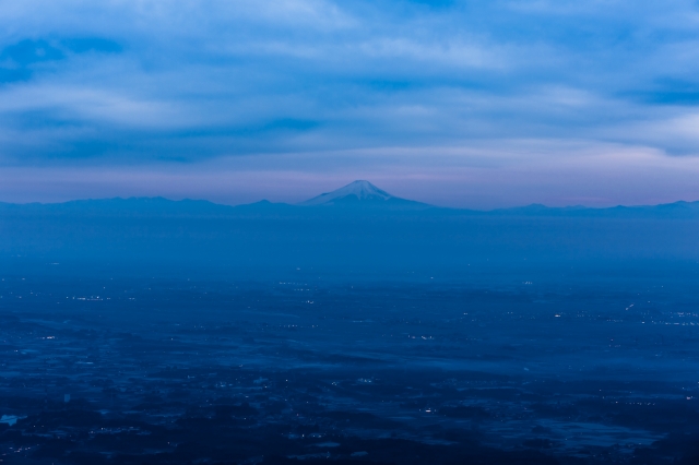 soku_30065.jpg :: 風景 自然 山 富士山 夕焼け 