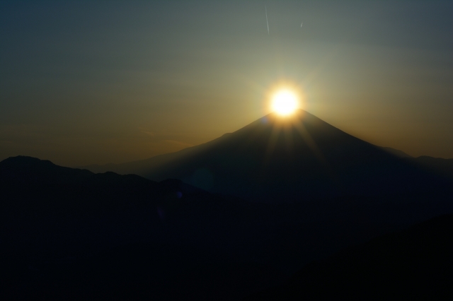 soku_30249.jpg :: 風景 自然 山 富士山 ダイヤモンド富士 