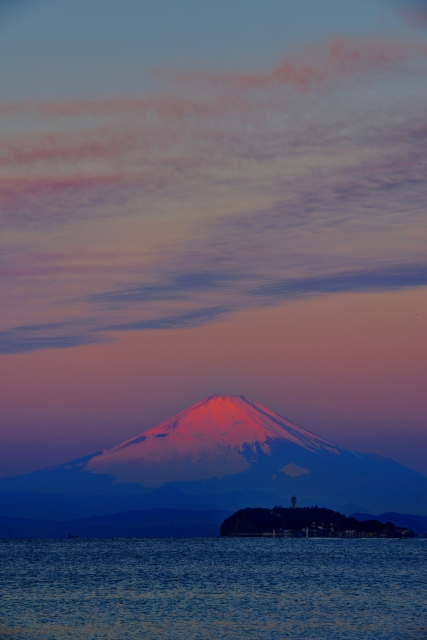 soku_31027.jpg :: 風景 自然 山 富士山 空 朝焼け 