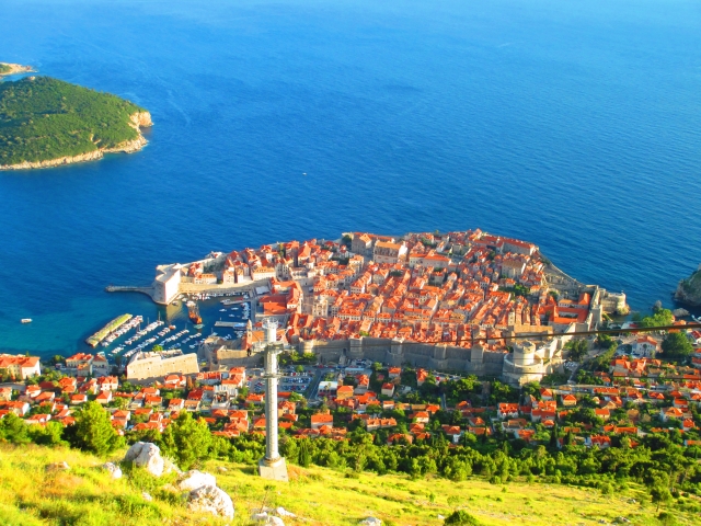 soku_31579.jpg :: 風景 街並み 都市の風景 島 外国 クロアチア? 