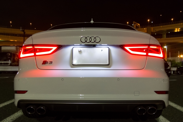 soku_31618.jpg :: 風景 郊外 車 ドライブ Audi S3 夜景 ナイトショット 