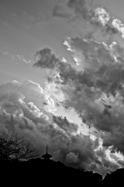 soku_31760.jpg :: 風景 自然 空 雲 モノクロ 